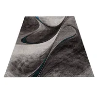 MERINOS Webteppich Brilliance Blau/Grau ca. 160x230cm