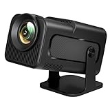 LQWELL HY320 Mirror Mini Beamer, Native 1080P, 4K Unterstützung, mit HDMI-, USB- und 3,5mm-Anschlüssen, kabelgebundene Bildschirmspiegelung, tragbarer Heim- und Outdoor-Projektor