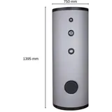 Evenes DSFI 400 414 Liter Edelstahl 2 Wärmetauscher