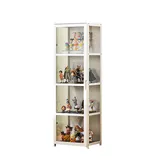 JSLJDM Vitrinenschrank Sammlervitrine Stehend Standvitrine Glasvitrine Acryl Vitrine Standvitrine Acryl Vitrine Doppeltüren Großer Kapazität Sammlervitrine Handgefertigtes Lagerregal für Waren