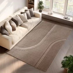 Teppich AYYILDIZ TEPPICHE "POMPEI 1612", beige, B:140cm H:12mm L:200cm, Microfaser, Teppiche, Läufer, pflegeleichte Oberfläche, leicht zu reinigen, Kurzflor
