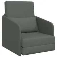 VidaXL Schlafsessel 2-in-1 Dunkelgrau 65x80x83 cm Stoff