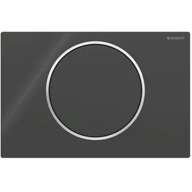 Geberit Sigma10 Betätigungsplatte schwarz/hochglanz-verchromt 115.758.KM.5