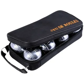 Engelhart 8 Boule Kugeln in schwarzer Reißverschlusstasche