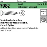 Hörger & Geßler Senkblechschraube DIN 7982 PH/Spitze C 6,3x50-H Stahl galv.verz. 250St.