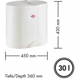 Wesco Ökosammler 30 l Silber