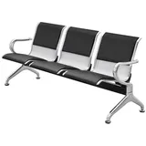 Bank für wartezimmer Besucherstuhl mit 2-3 Sitzplätzen Wartezimmerbank mit Armlehne Empfangsbank aus Leder Sitzgelegenheiten für Büro, Flughafen, Krankenhaus, Bank