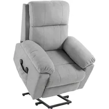 Homcom Sessel mit Aufstehhilfe Elektrisch, Relaxsessel mit Liegefunktion, Massagesessel mit Fernbedienung, Seitentasche und Fußteil,