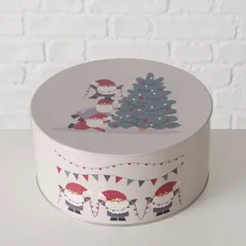 Boltze Dosen zur Aufbewahrung MONTI Ø 16-20 cm 2-tlg. beige