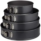 Relaxdays Springformen-Set Ø 18,0/24,0/26,0/28,0 cm, 1 Set