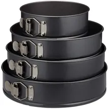 Relaxdays Springformen-Set Ø 18,0/24,0/26,0/28,0 cm, 1 Set