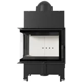Kratki Kamineinsatz Floki | Eckscheibe links | 8 kW