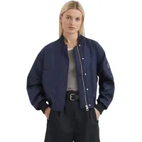 Marc O'Polo Outdoorjacke "aus recyceltem Mini-Canvas", Damen, Gr. 40,