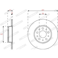 Ferodo DDF2777C hinten, voll, 2 Stück
