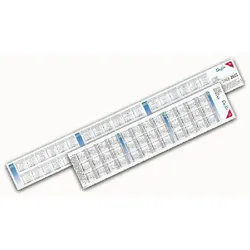 Schreibunterlagen Ersatzkalender für 3 Jahre, 58 x 6,6 cm, weiß