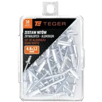 Satz Aluminium-Blindnieten (4,8 x 12 mm) / 50 Stück / TEGER