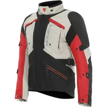 Dainese Gullfoss D-Dry Textiljacke Hellgrau/Schwarz/Rot 54