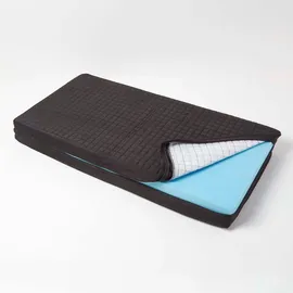 Homescapes Sitzkissen Bezug 100 x 50 x 10 cm schwarz 1 St.