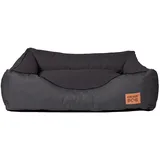 GoldenDog Hundebett - robust, komfortabel, mit abnehmbarem Bezug, in 6 Größen - XXL 130x100x25cm - grau