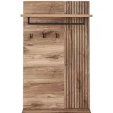 Sconto Garderobenpaneel LINEA 82 x 134 x 30 cm Eiche