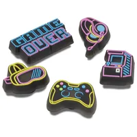 Crocs Unisex-Charm-Anhänger Tennis-Ass, Leuchtet Neon Gamer, Einheitsgröße - Einheitsgröße