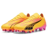 Puma Women Ultra Match Fg/Ag Wn'S Soccer Shoes, Sun Stream-Puma Black-Sunset Glow, 40 EU