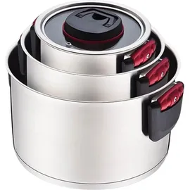 Maestro MR-3530-6 Topfset mit Klappgriffen 6 Stück, - Silber