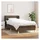 vidaXL Boxspringbett 100 x 200 cm Dunkelbraun