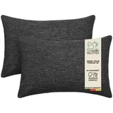 Selfitex Dekokissen 40 x 60 cm Schwarz