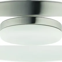 Licht-Erlebnisse Deckenlampe 1 x E27 rund Glas Nickel matt
