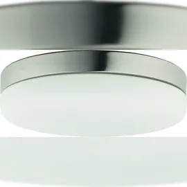 Licht-Erlebnisse Deckenlampe 1 x E27 rund Glas Nickel matt