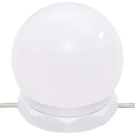 vidaXL Schminktisch mit LED Weiß 86,5x35x136 cm