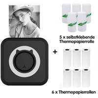 Mini Thermodrucker für Smartphone Handy Fotodrucker Multifunktionsdrucker B8T7