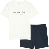 Marc O'Polo Marc O'Polo, Herren, Pyjama, Natural Jersey Schlafanzug, Blau, Weiss, L