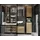 Germania Seddiner See Hochschrank 34 x 190 x 34 cm Grau/Mehrfarbig Metall