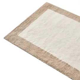 Beliani Badteppich Kabri Beige/Braun 90 x 60 cm