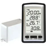 Elektronischer Regenmesser, Tragbarer Kabelloser Regenmesser, Hochpräziser Funkgesteuerter Digitaler Regenmesser, Regenmesser, Thermometer,