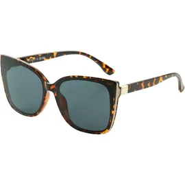 LAURA SCOTT Sonnenbrille LAURA SCOTT, Damen, braun, gemustert, glänzend, kontrastfarbene Details, Sonnenbrillen Sonnenbrille, mit glitzernden und goldfarbenden Details - NEW