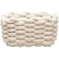 KLEINE WOLKE Korb Fellone M Mischgewebe Beige Natur