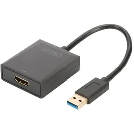 Digitus USB-A 3.2 Gen 1 to HDMI Adapter 15 m Schwarz