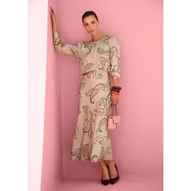 Madeleine Maxirock Damen Paisley Braun 48