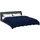 vidaXL Sommerdecke Gepolstert Dunkelblau 240 x 260 cm Mikrofaser