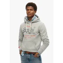Superdry Vl Heritage Relaxed Kapuzenpullover College Grey Marl XL