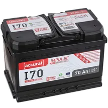 Accurat Impulse I70 Autobatterie 70Ah, AGM Start-Stop