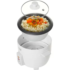 Adler AD 6418 Reiskocher Schwarz, Edelstahl 1000 Watt - Transparent