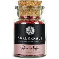 Ankerkraut Rosa Pfeffer (Schinusbeere), rosa Beeren, perfekt für Gin Tonic, 45g im Korkenglas