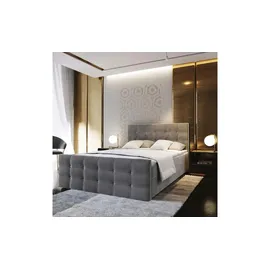 masseno Boxspringbett SLAT 160 x 200 cm Grau