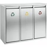 ReinigungsBerater Wertstoff-Sortieranlage 3x15 l Silber