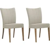 4-Fußstuhl OTTO HOME "Dia", weiß (weiß (today 3), eiche natur), B:47cm H:91cm T:66cm, Polyester, Stühle, Gestell Eiche massiv geölt