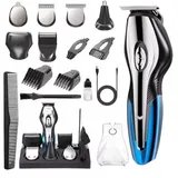 JUBOUEL Haarschneider Haarschneidemaschine Profi Haarschneider Herren Haartrimmer, Styling Set Wasserdicht, Barttrimmer Präzisionstrimmer Langhaarschneider schwarz